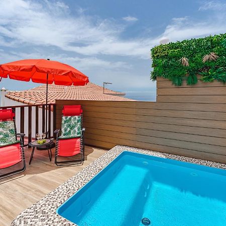 Bungalow Private Pool Bbq Air Conditioning Stunning Ocean View Costa Adeje  Exterior foto